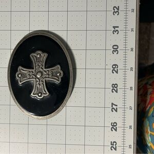 Metal Cross Belt Buckle